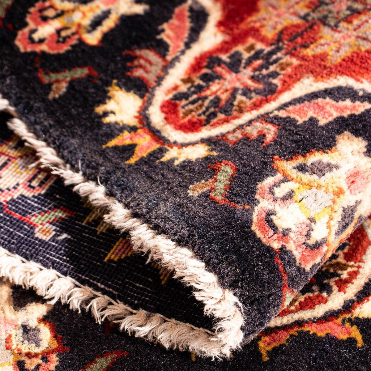 Tapis persan - Keshan carré  - 97 x 77 cm - rouge foncé