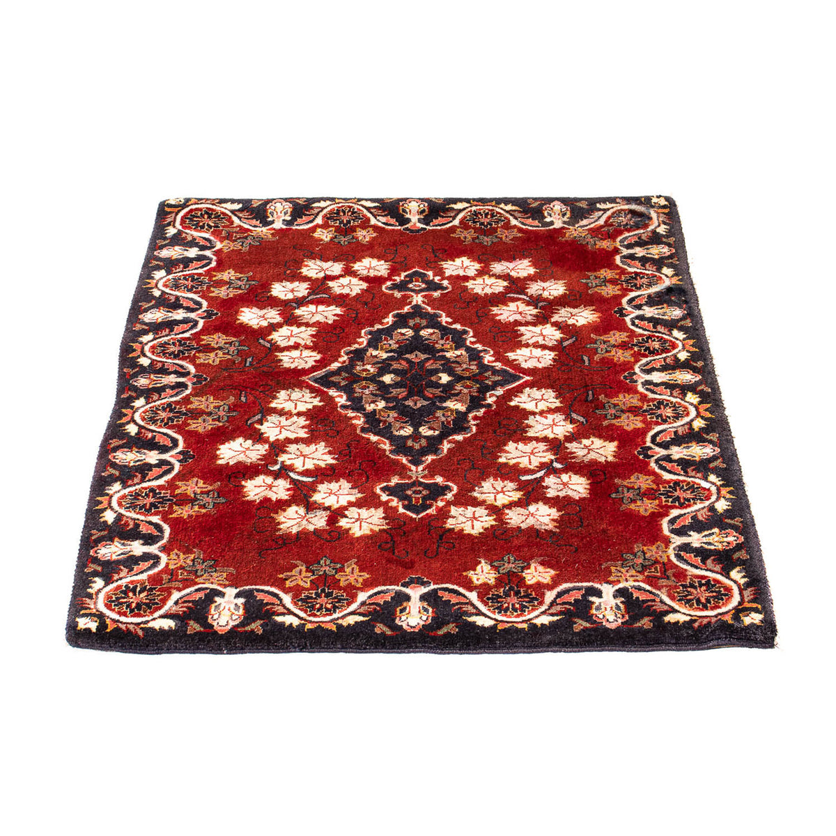 Tapis persan - Keshan carré  - 97 x 77 cm - rouge foncé