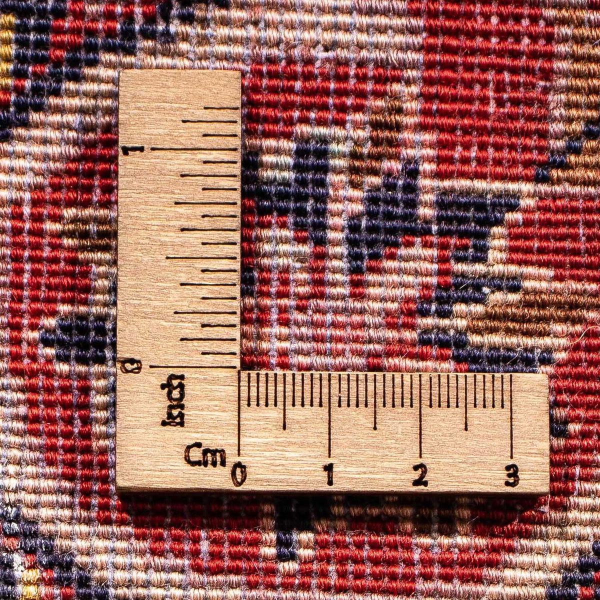 Tapis persan - Keshan carré  - 97 x 77 cm - rouge foncé