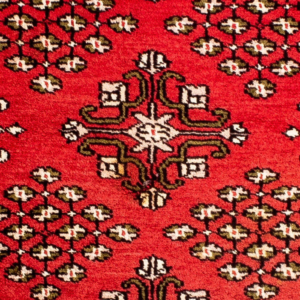 Tapis Pakistani carré  - 63 x 62 cm - rouge