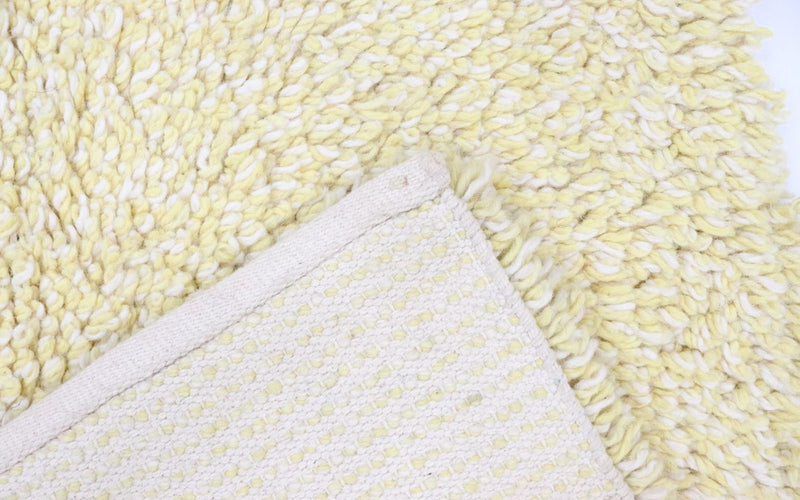 Tapis à poils longs - 158 x 90 cm - beige