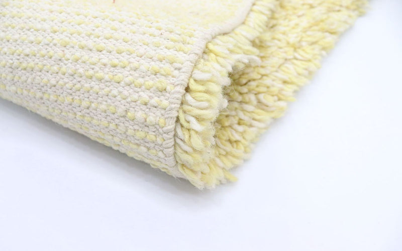 Tapis à poils longs - 158 x 90 cm - beige