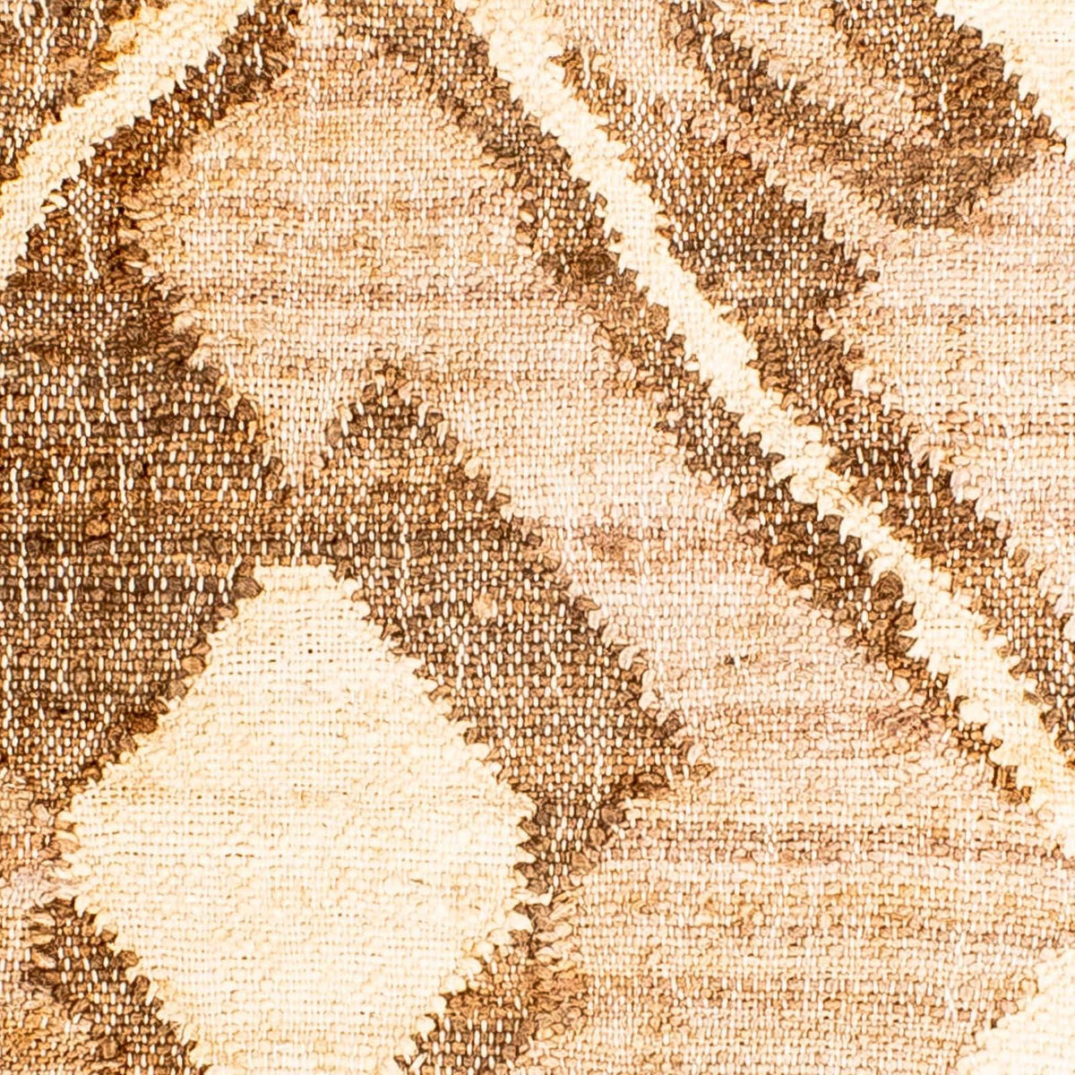 Tapis Kelim - Tendance carré - 63 x 62 cm - marron clair
