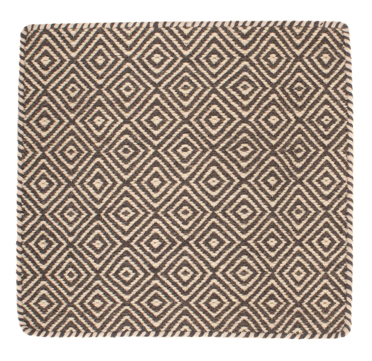 Tapis Kelim - Tendance carré - 45 x 45 cm - multicolore