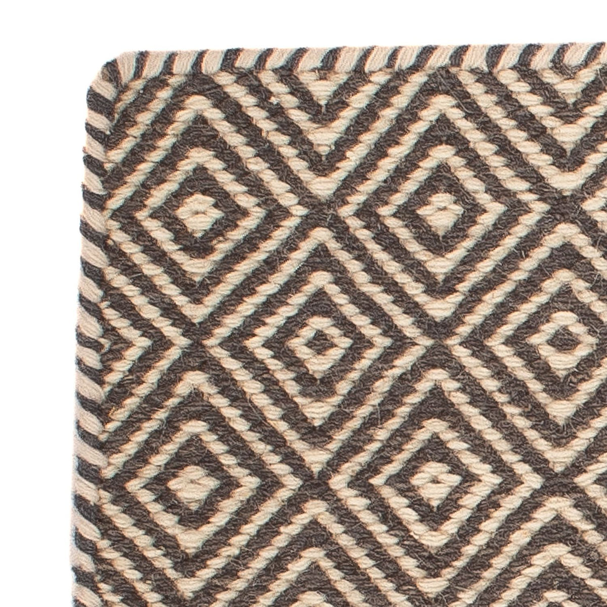 Tapis Kelim - Tendance carré - 45 x 45 cm - multicolore