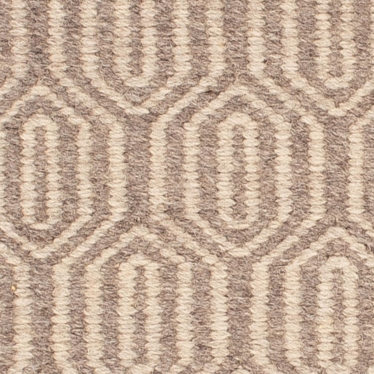 Tapis Kelim - Tendance carré  - 46 x 45 cm - marron clair