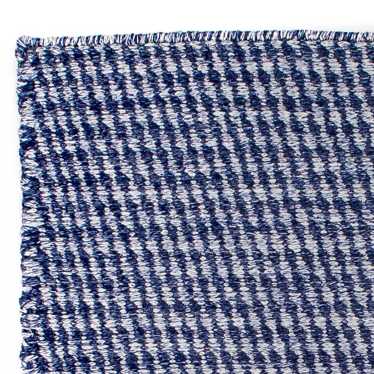 Tapis Kelim - Tendance carré  - 63 x 62 cm - bleu foncé