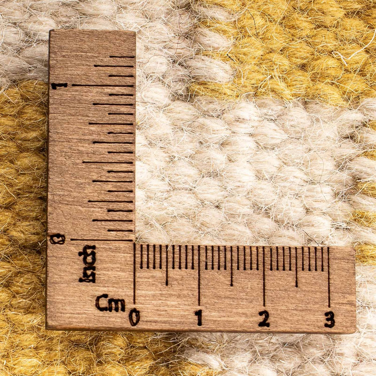 Tapis Kelim - Tendance carré  - 80 x 72 cm - beige
