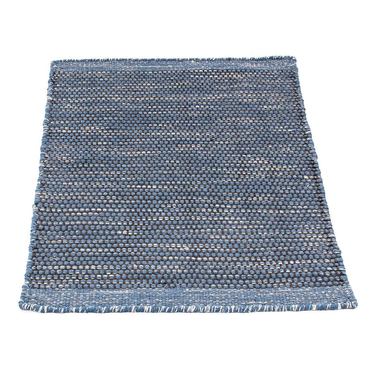 Tapis Kelim - Tendance - 88 x 62 cm - bleu foncé
