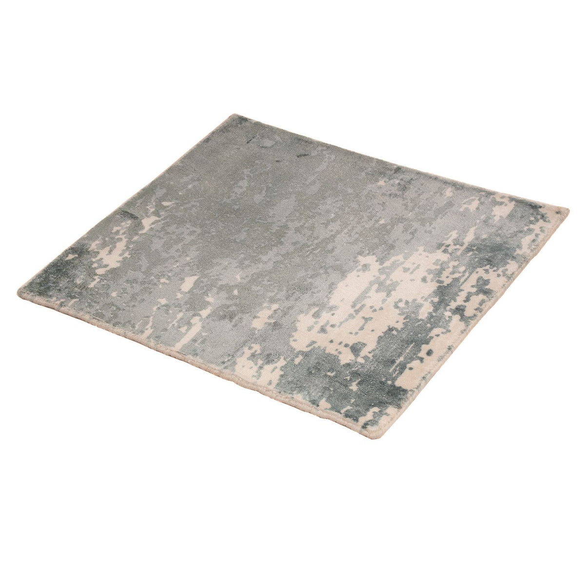 Tapis en viscose carré - 55 x 51 cm - multicolore