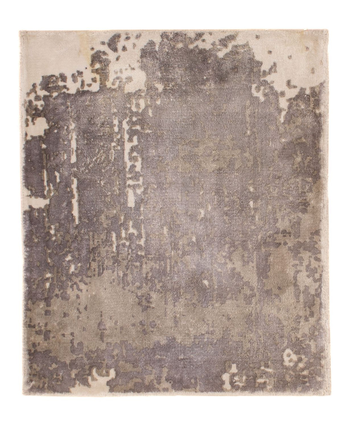 Tapis en viscose carré - 62 x 58 cm - multicolore