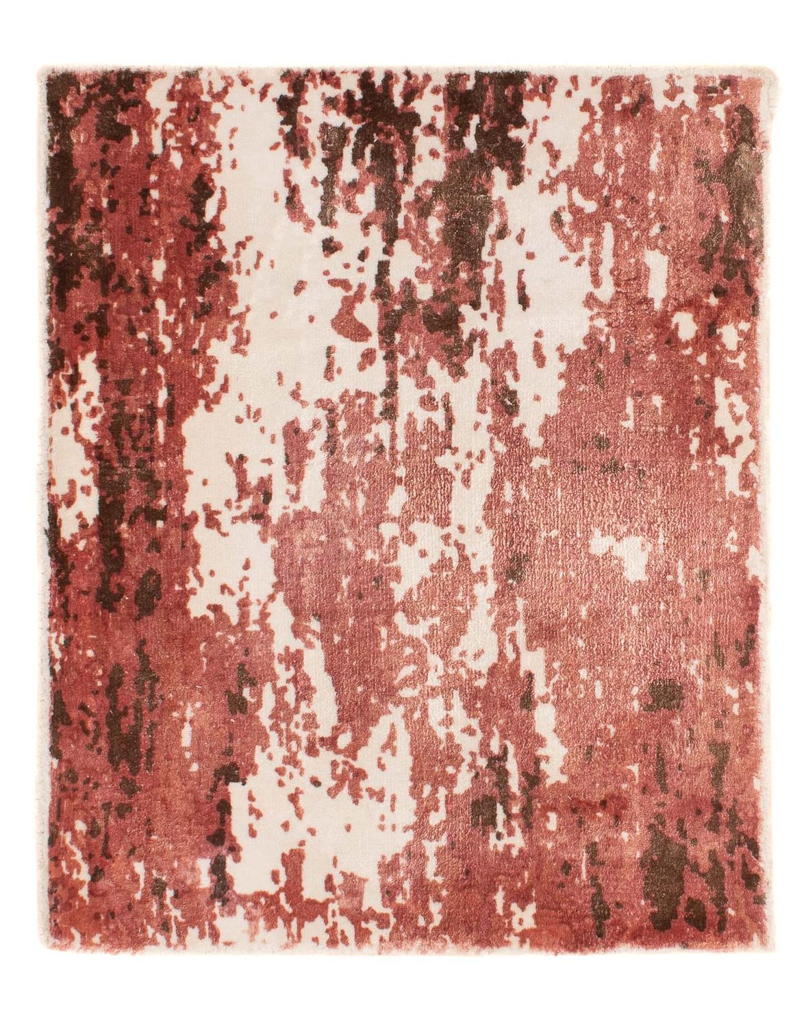 Tapis en viscose carré - 60 x 50 cm - multicolore
