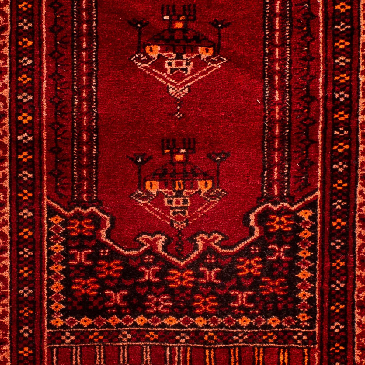 Tapis Pakistani - 115 x 64 cm - rouge foncé