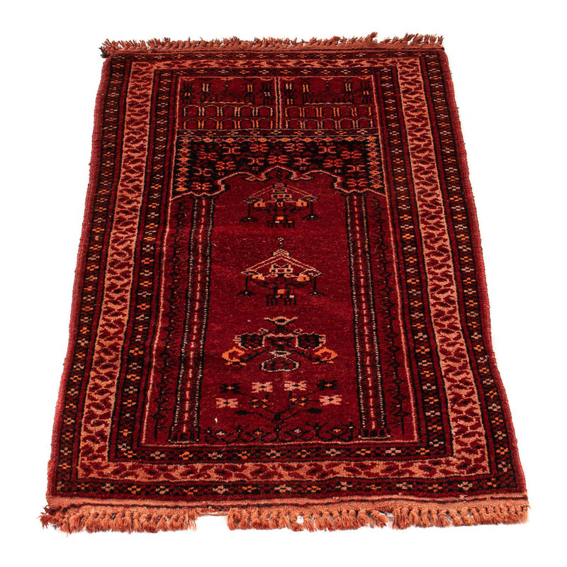 Tapis Pakistani - 115 x 64 cm - rouge foncé