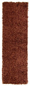 Tapis de couloir Tapis à poils longs - 205 x 64 cm - marron