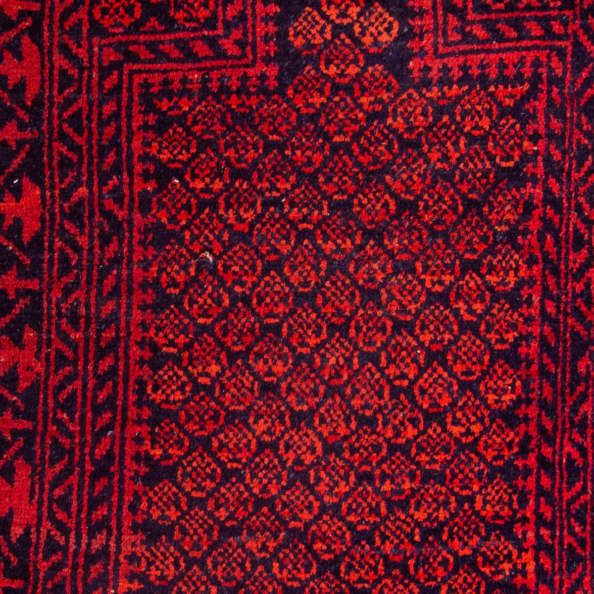 Tapis Belutsch - 132 x 79 cm - rouge foncé