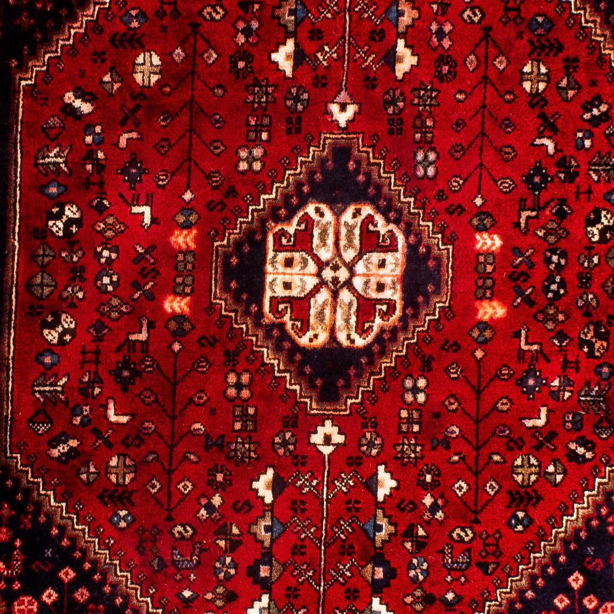 Tapis persan - Nomadic - 144 x 98 cm - rouge foncé