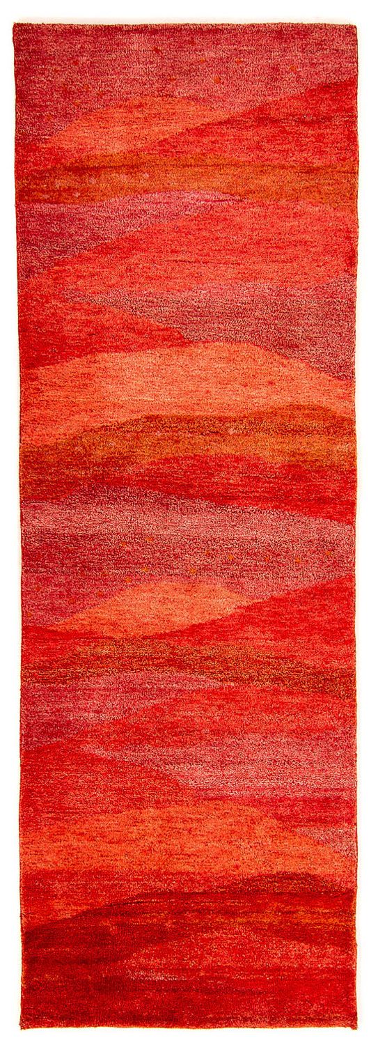 Tapis de couloir Tapis Gabbeh - Indus - 197 x 77 cm - rouge