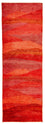 Tapis de couloir Tapis Gabbeh - Indus - 197 x 77 cm - rouge