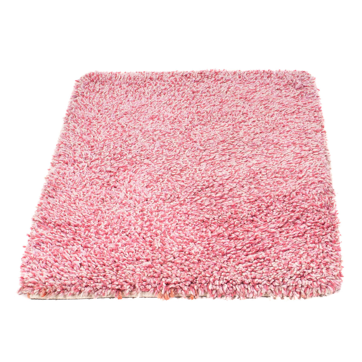 Tapis à poils longs - 95 x 62 cm - rose