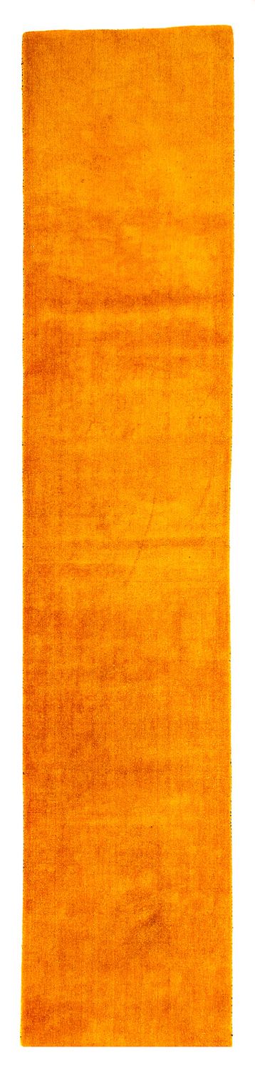 Tapis de couloir Tapis Gabbeh - Loribaft Persan - 395 x 80 cm - orange