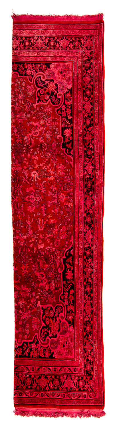 Tapis de couloir Tapis persan - Bidjar - 320 x 74 cm - rouge