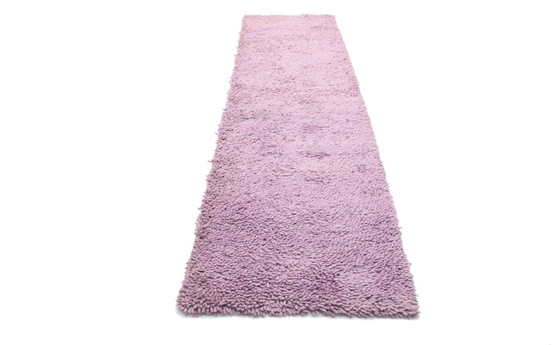 Tapis de couloir Tapis à poils longs - 315 x 79 cm - violet