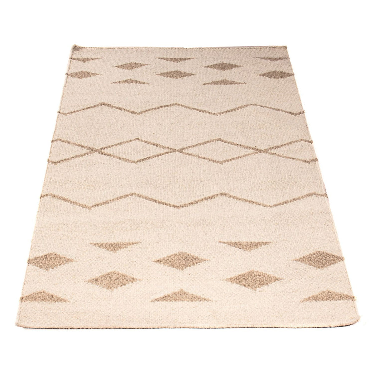 Tapis Kelim - Tendance - 150 x 76 cm - beige