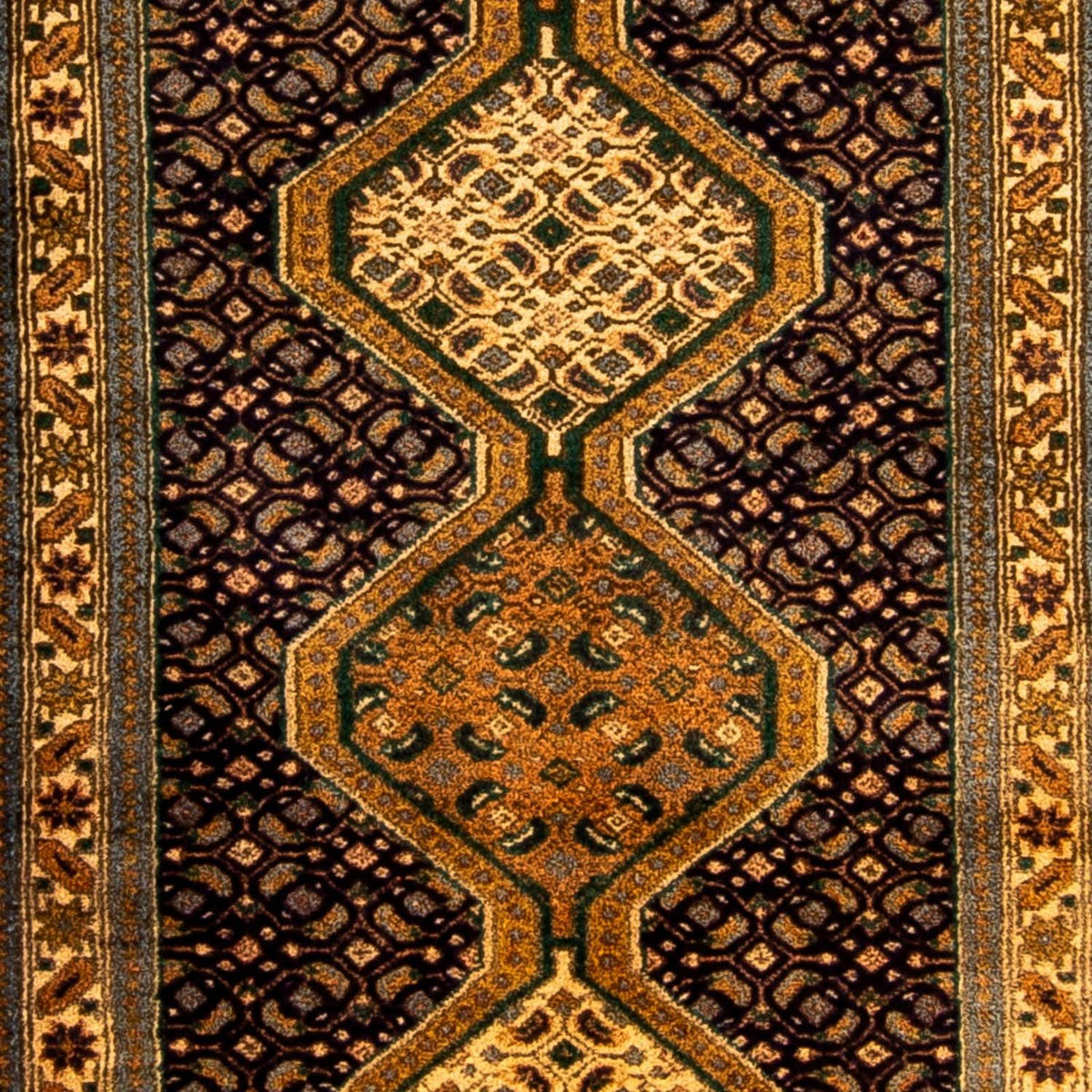 Tapis de couloir Tapis persan - Nomadic - 297 x 70 cm - bleu foncé