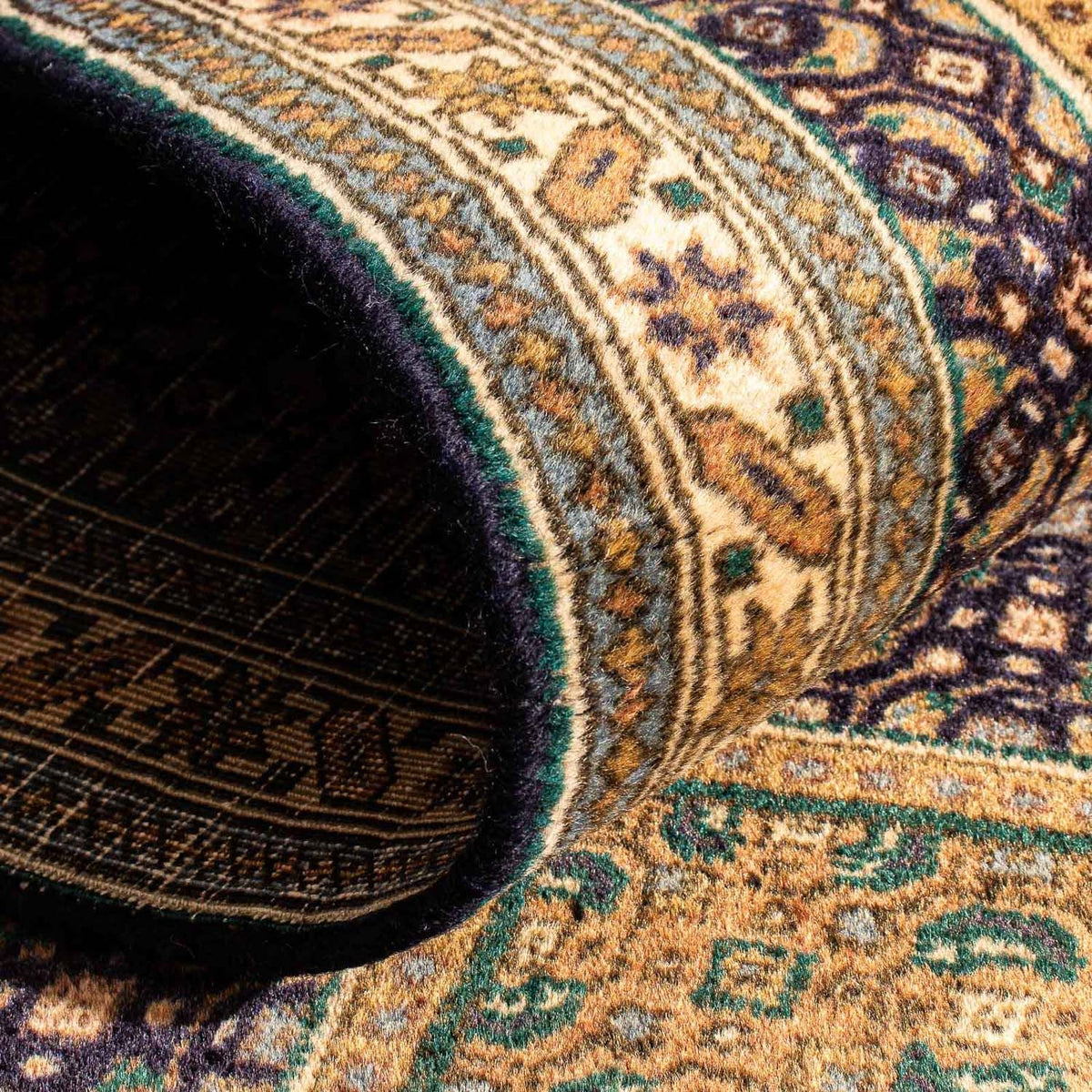 Tapis de couloir Tapis persan - Nomadic - 297 x 70 cm - bleu foncé