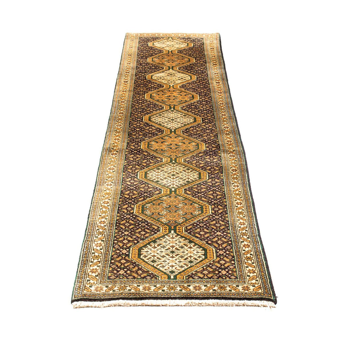 Tapis de couloir Tapis persan - Nomadic - 297 x 70 cm - bleu foncé