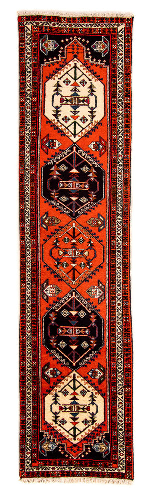 Tapis de couloir Tapis persan - Nomadic - 310 x 73 cm - rouge