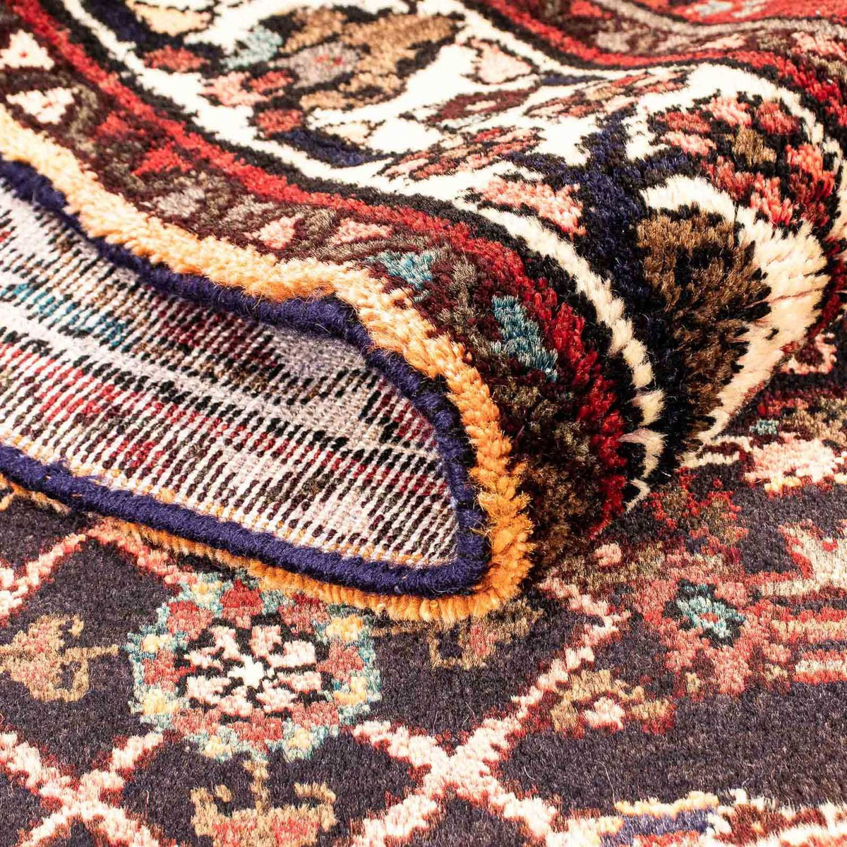 Tapis de couloir Tapis persan - Nomadic - 228 x 100 cm - bleu foncé