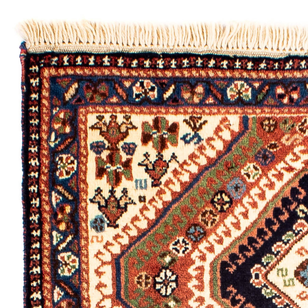 Tapis persan - Nomadic - 101 x 64 cm - marron clair