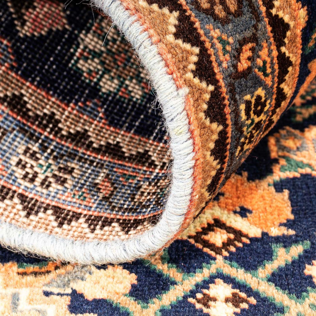 Tapis persan - Nomadic - 119 x 70 cm - bleu foncé