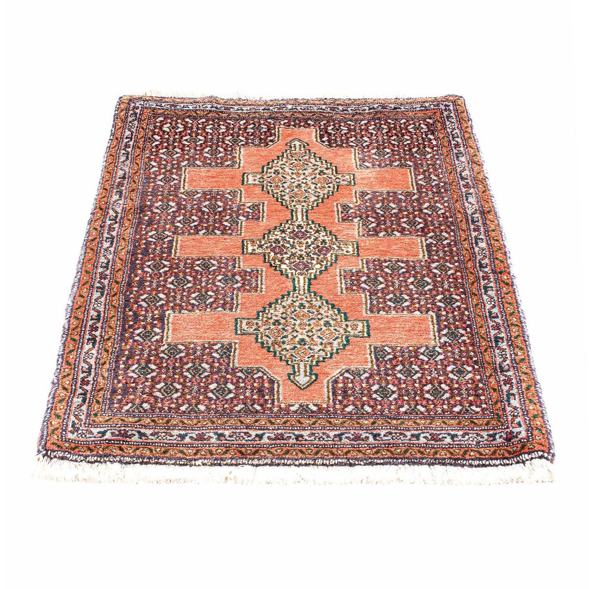 Tapis persan - Classique - 102 x 73 cm - rouille