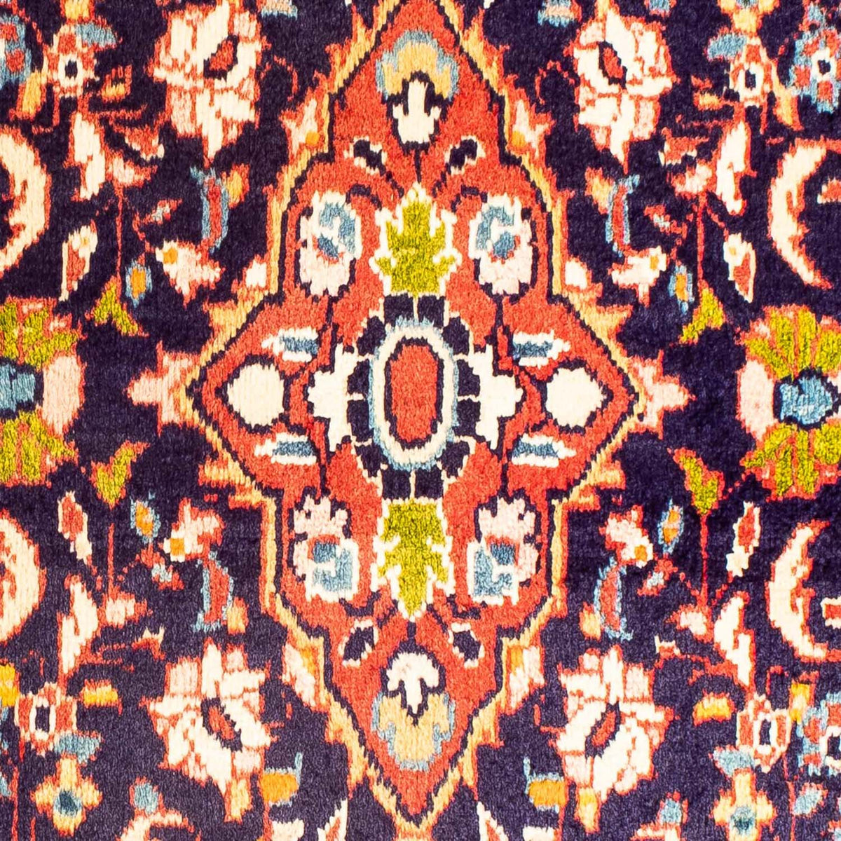 Tapis persan - Classique - 98 x 75 cm - bleu foncé