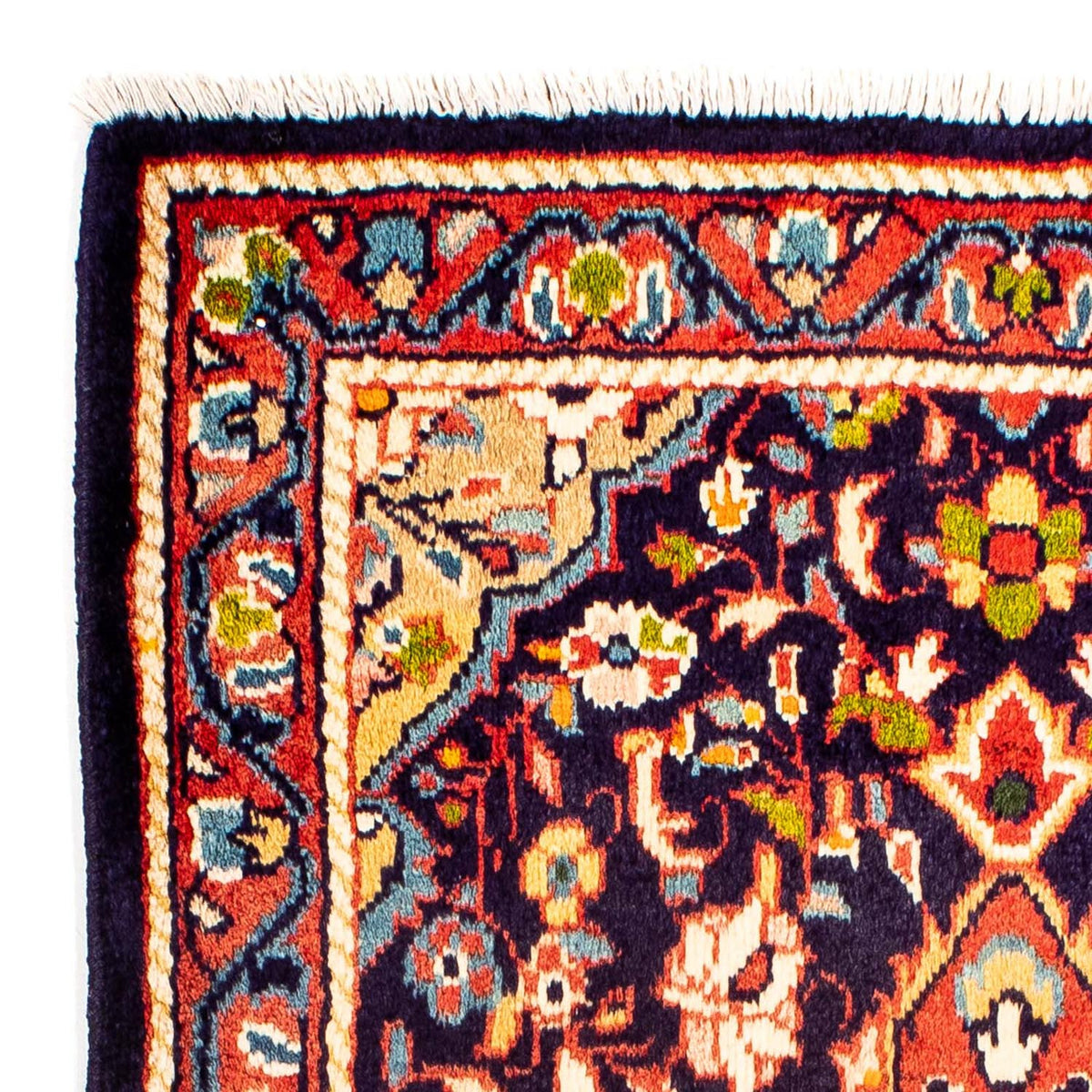 Tapis persan - Classique - 98 x 75 cm - bleu foncé
