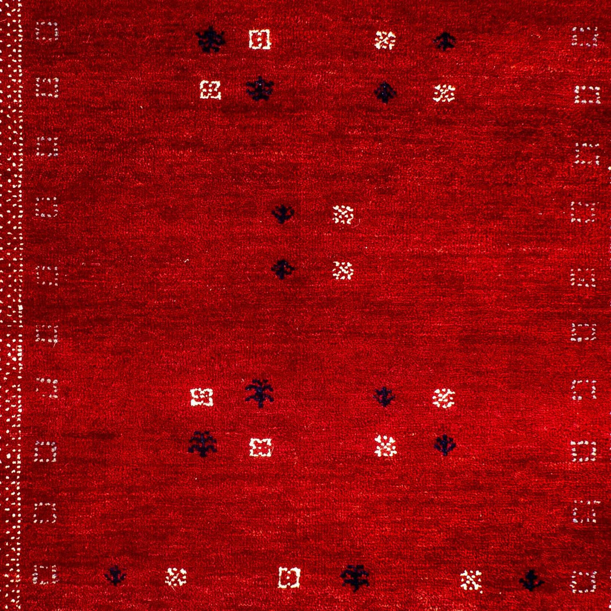 Tapis Gabbeh - Loribaft Persan - 120 x 81 cm - rouge foncé