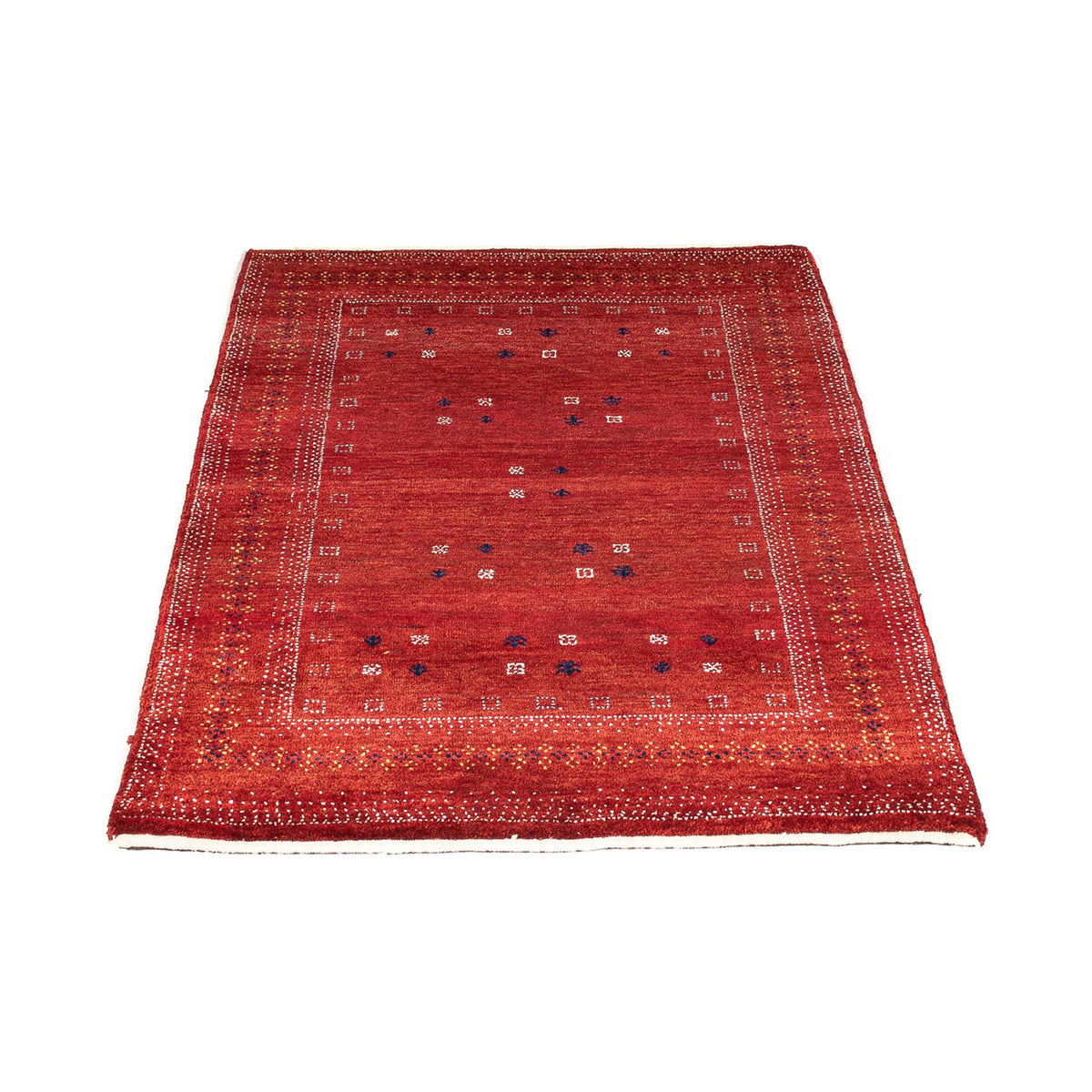 Tapis Gabbeh - Loribaft Persan - 120 x 81 cm - rouge foncé