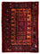 Tapis persan - Nomadic - 90 x 72 cm - rouge foncé