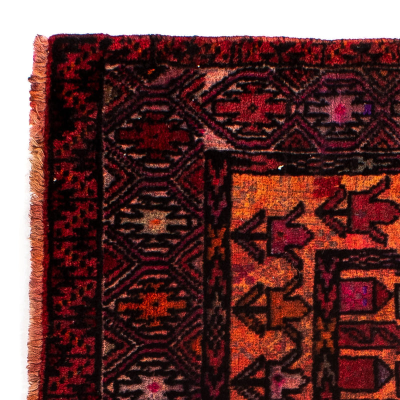Tapis persan - Nomadic - 90 x 72 cm - rouge foncé