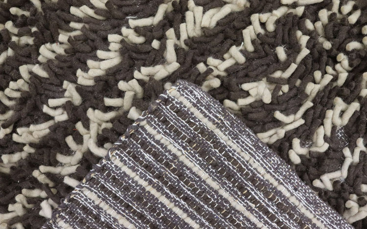 Tapis à poils longs - 200 x 124 cm - multicolore