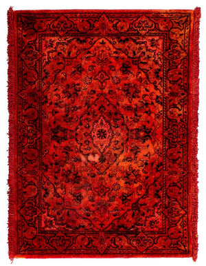 Tapis persan - Keshan - 98 x 70 cm - rouge foncé