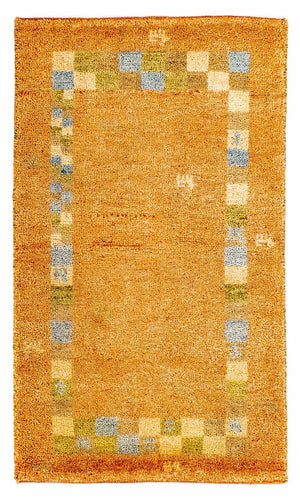 Tapis Gabbeh - Indus - 110 x 65 cm - or