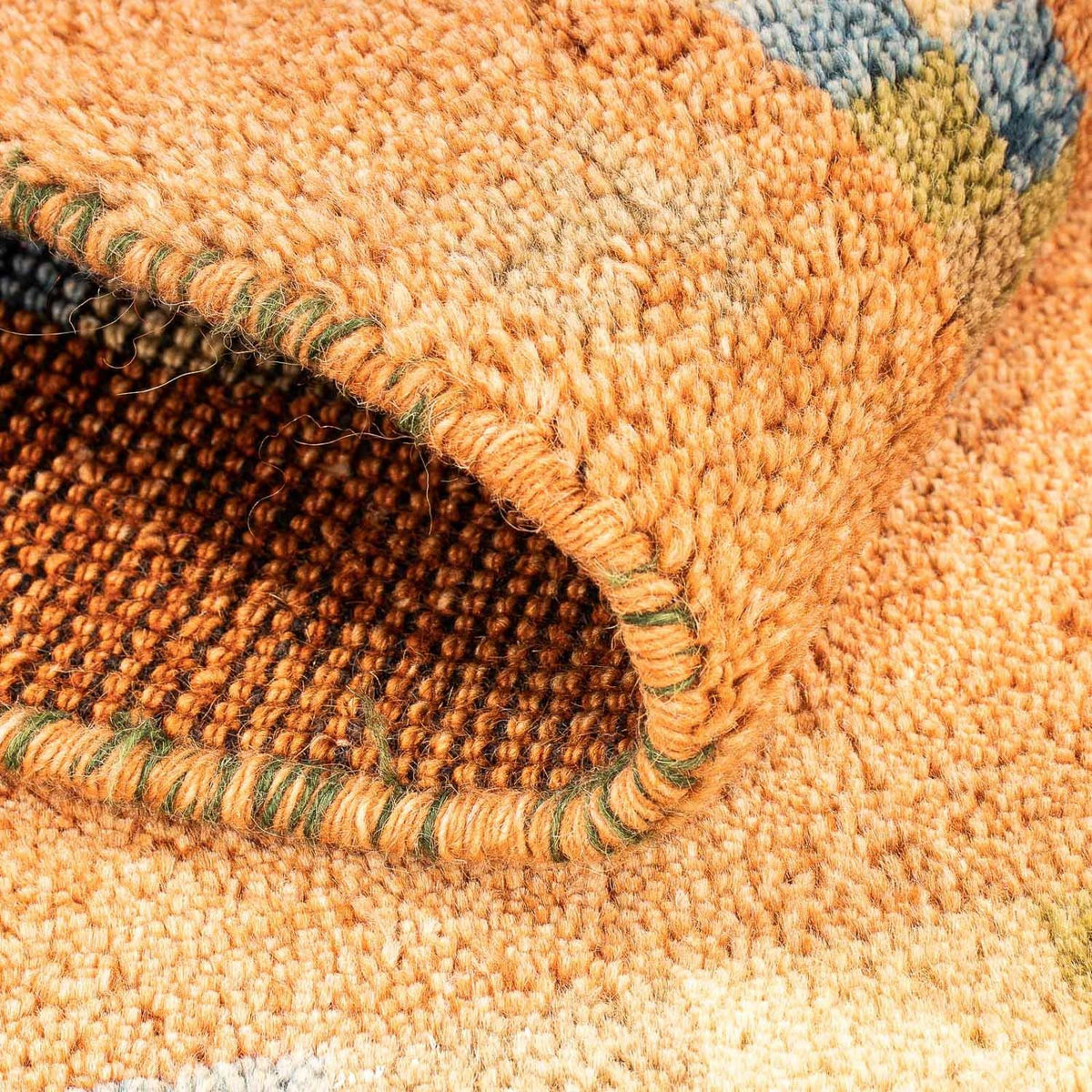 Tapis Gabbeh - Indus - 110 x 65 cm - or