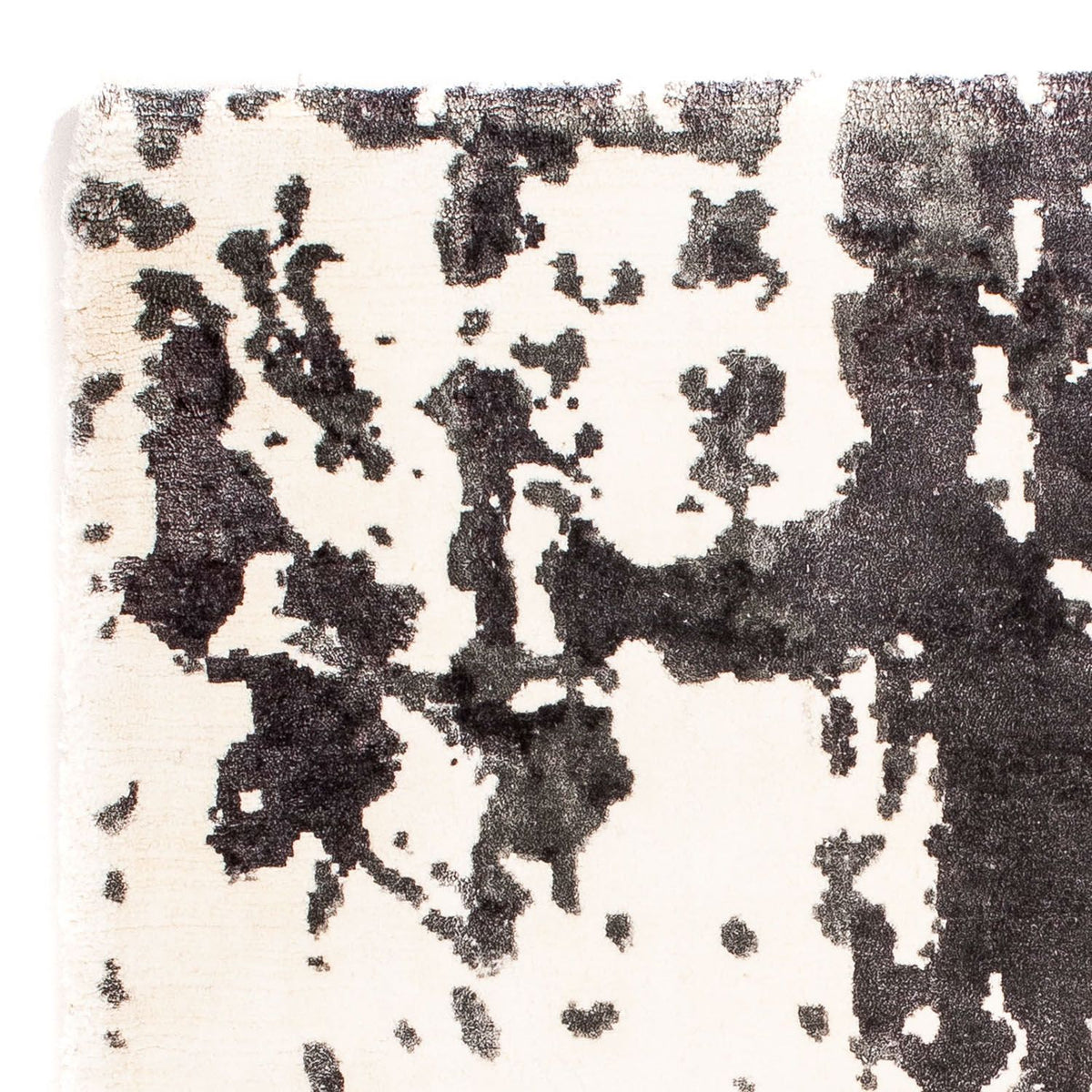Tapis en viscose carré - 70 x 70 cm - beige