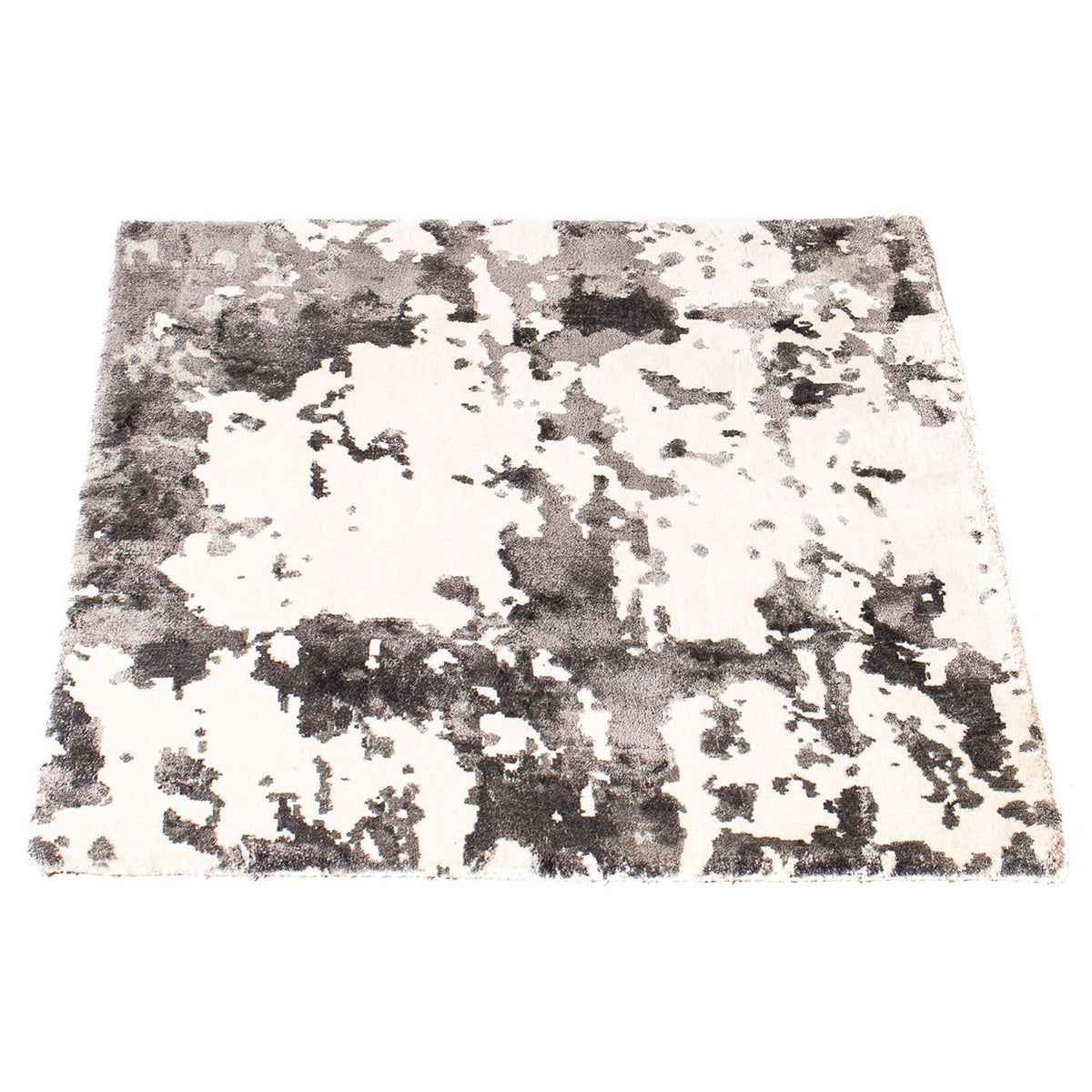 Tapis en viscose carré - 70 x 70 cm - beige