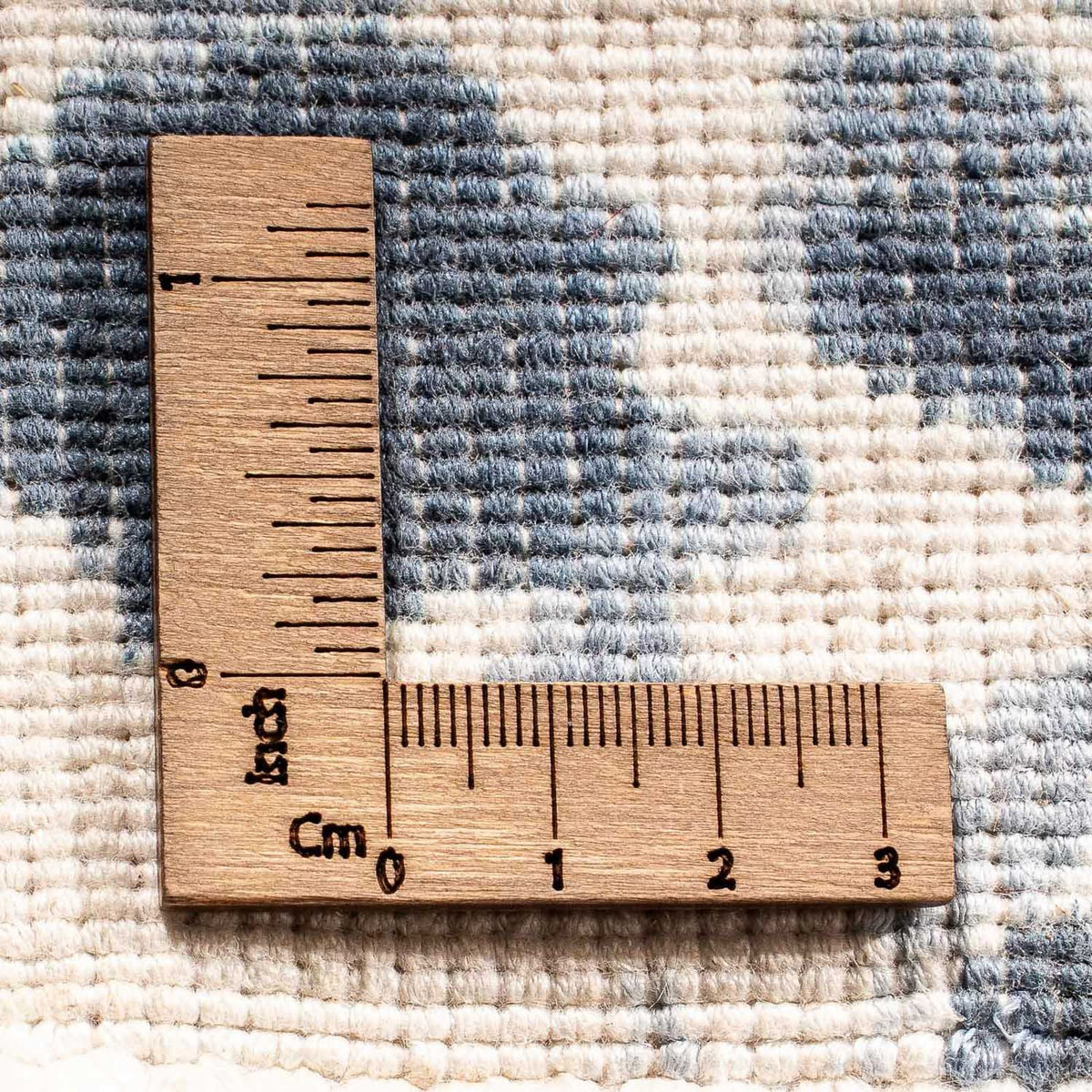 Tapis en viscose carré - 70 x 70 cm - bleu