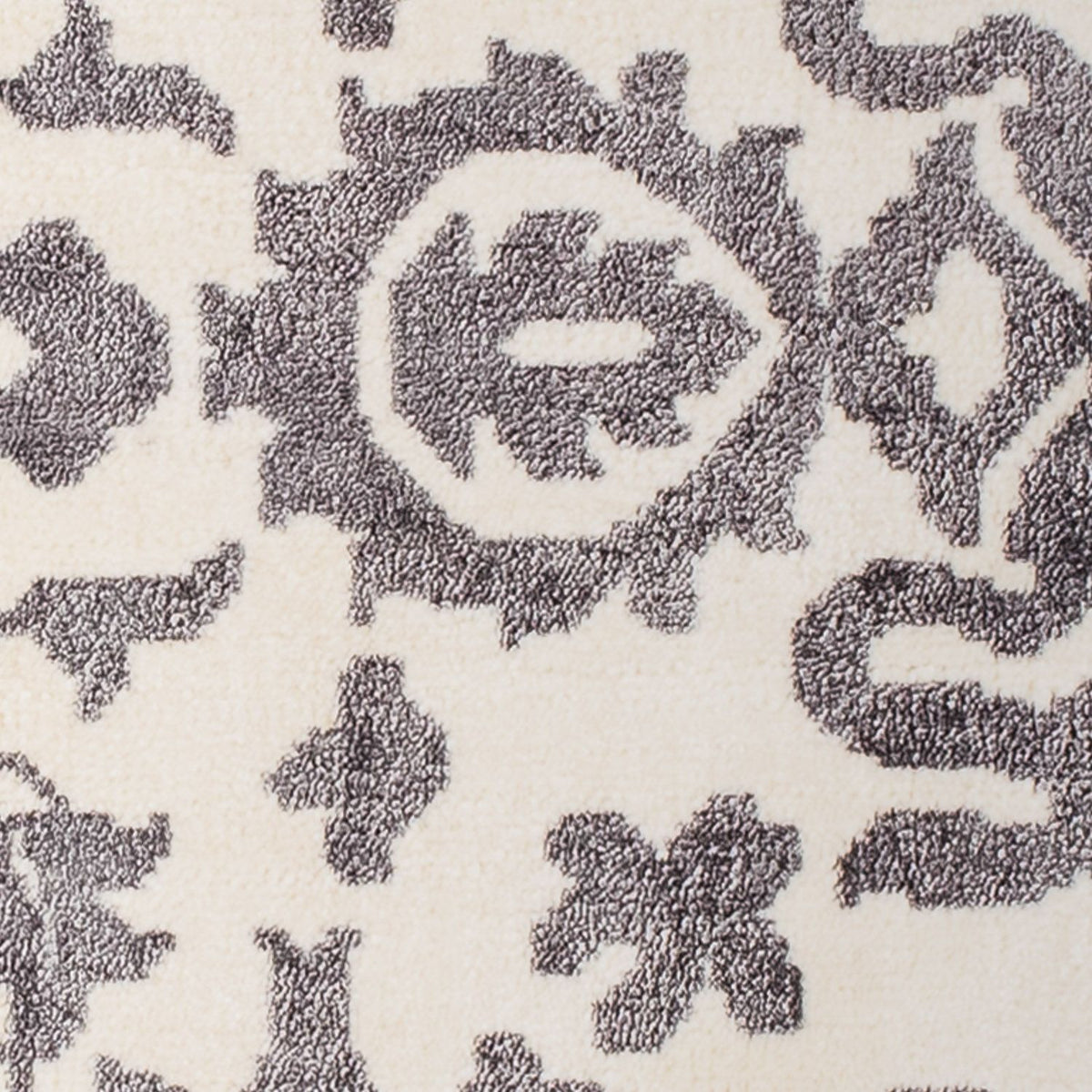 Tapis en viscose carré - 70 x 70 cm - gris clair